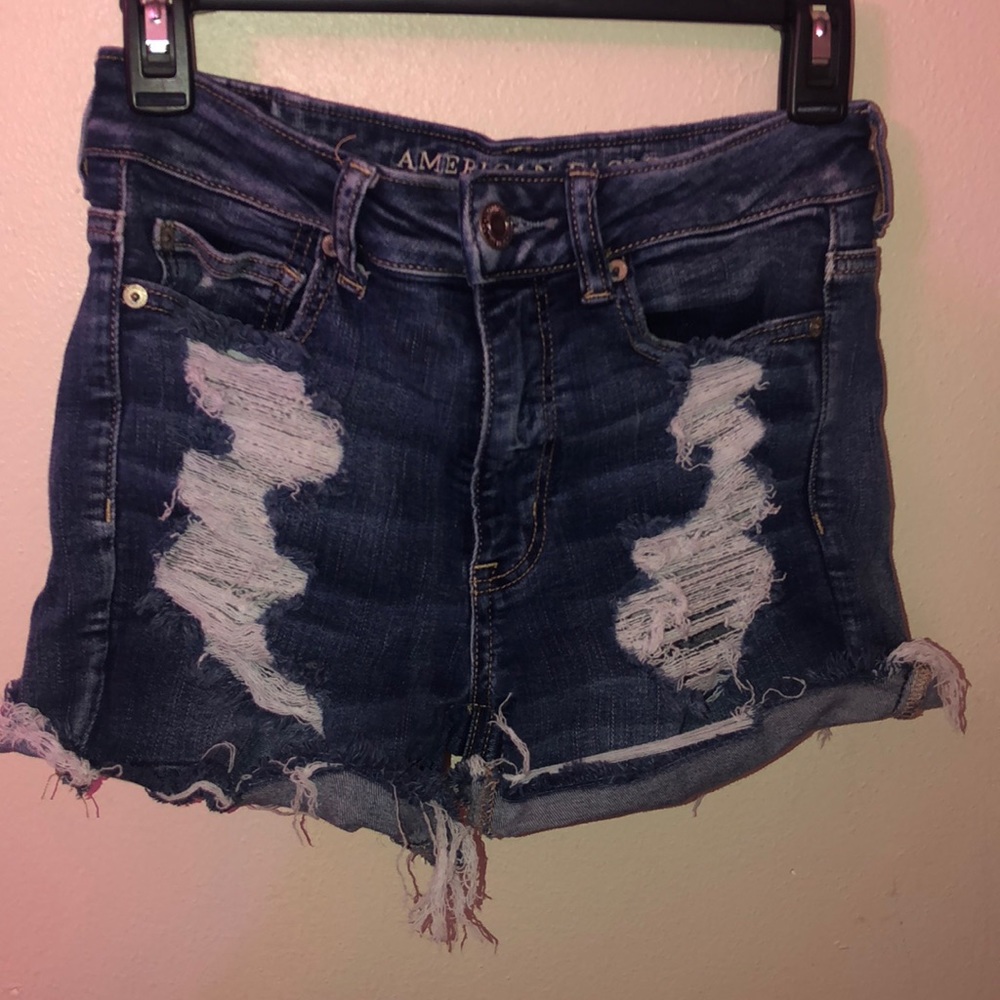 Distressed shorts